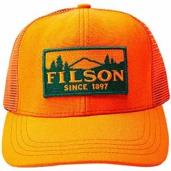 Filson Men's Trucker Hats Logger Mesh Cap Men's -Filson Shop BLAOR