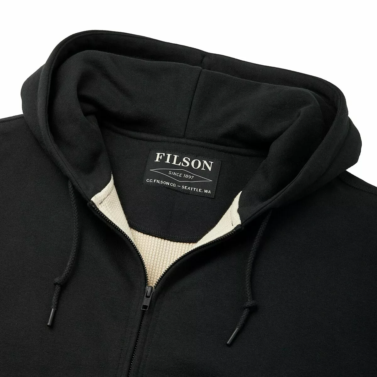 Filson Men's Full Zip Hoodies Prospector Waffle Lined Full Zip Sweatshirt Men's 3 Filson Men's Full Zip Hoodies Prospector Waffle Lined Full Zip Sweatshirt Men's - Image 3