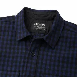 Filson Men's Button-Down Long-Sleeve Shirts Northwest Wool Shirt Men's -Filson Shop COBBLACHE D3