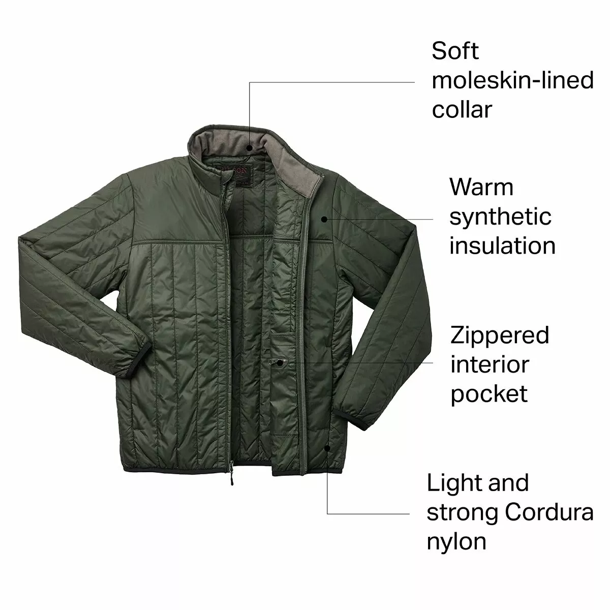 Filson Men's Synthetic Insulation Jackets Ultralight Jacket Men's 2 Filson Men's Synthetic Insulation Jackets Ultralight Jacket Men's - Image 2