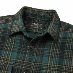 Filson Men's Flannel Shirts Vintage Flannel Work Shirt Men's -Filson Shop GREOLIBLA D2