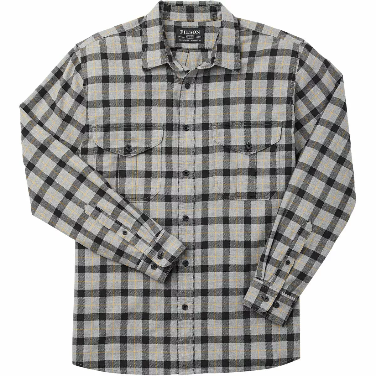 Filson Men's Button-Down Long-Sleeve Shirts Lightweight Alaskan Guide Shirt Men's 7 Filson Men's Button-Down Long-Sleeve Shirts Lightweight Alaskan Guide Shirt Men's - Image 7