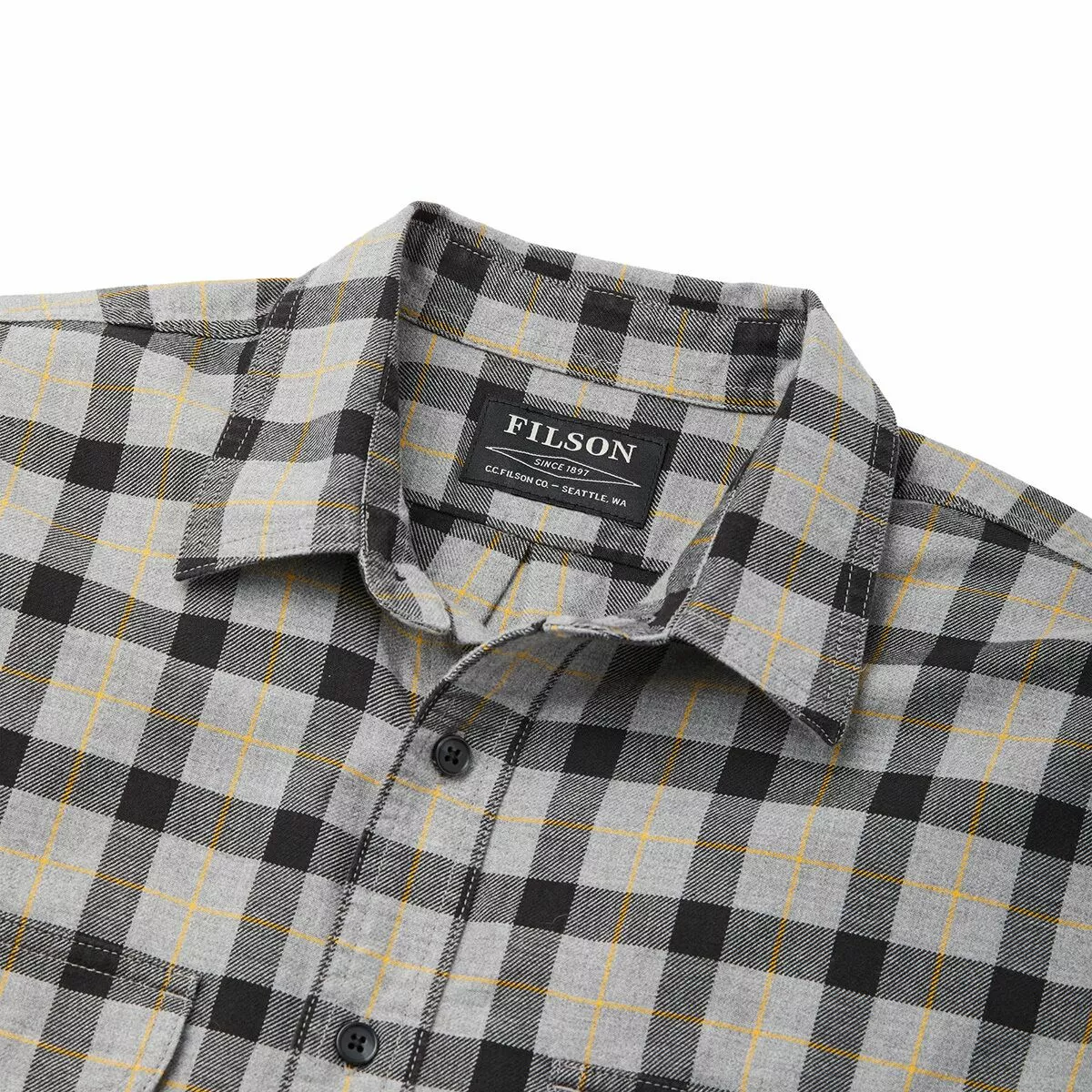 Filson Men's Button-Down Long-Sleeve Shirts Lightweight Alaskan Guide Shirt Men's 10 Filson Men's Button-Down Long-Sleeve Shirts Lightweight Alaskan Guide Shirt Men's - Image 10