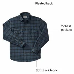 Filson Men's Flannel Shirts Alaskan Guide Shirt Men's -Filson Shop MDBK D14