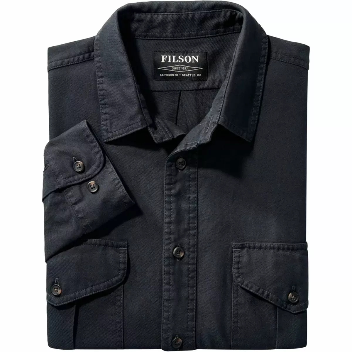 Filson Men's Button-Down Long-Sleeve Shirts Lightweight Alaskan Guide Shirt Men's 25 Filson Men's Button-Down Long-Sleeve Shirts Lightweight Alaskan Guide Shirt Men's - Image 25