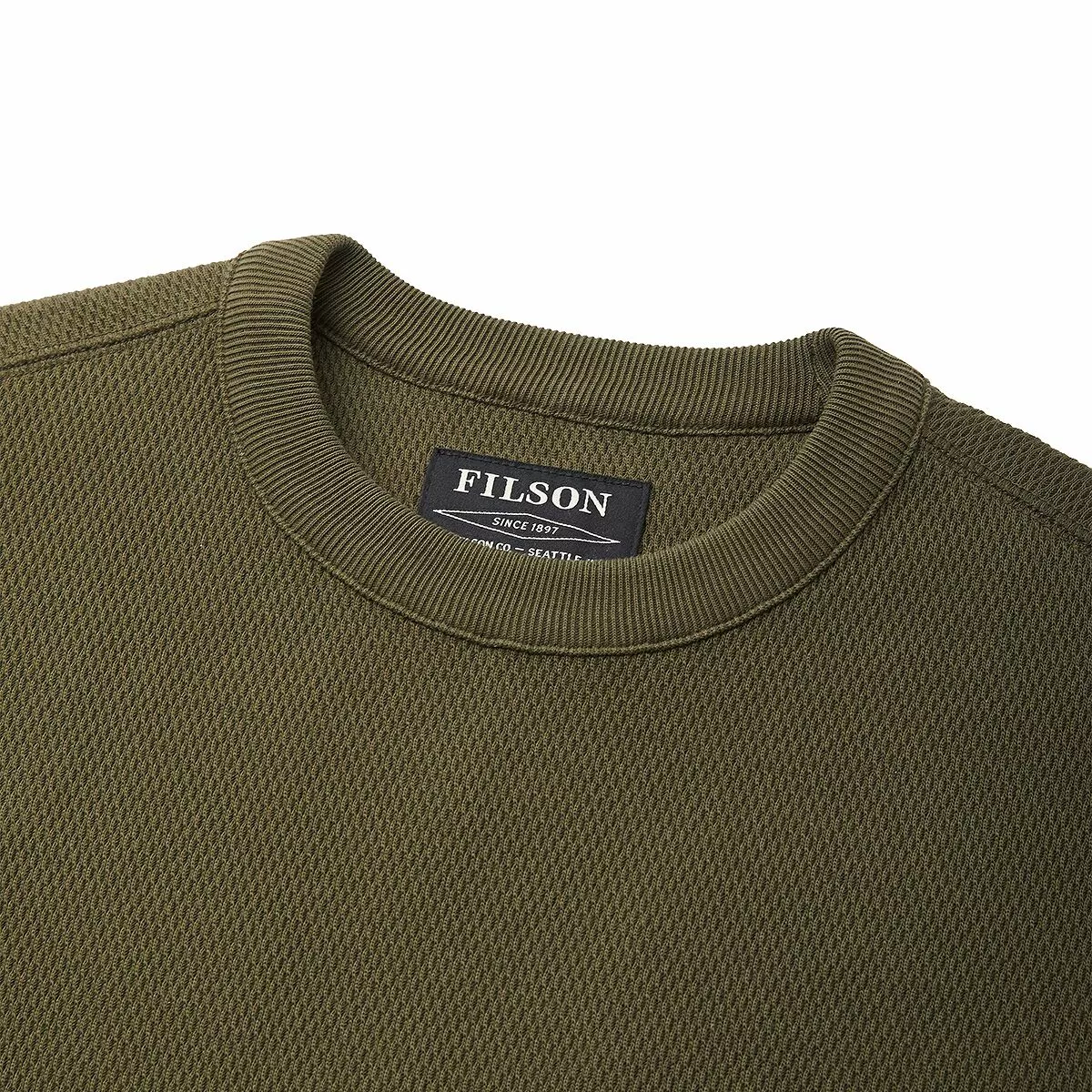 Filson Men's Baselayer Tops Waffle Knit Thermal Crewneck Top Men's 2 Filson Men's Baselayer Tops Waffle Knit Thermal Crewneck Top Men's - Image 2