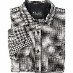 Filson Men's Button-Down Long-Sleeve Shirts Northwest Wool Shirt Men's -Filson Shop NATBLAHOU D3