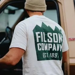 Filson Men's Short-Sleeve T-Shirts Ranger Graphic Fast Track T Shirt Men's -Filson Shop OFFWHIBAC D2
