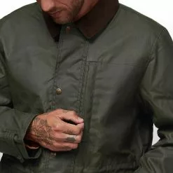 Filson Men's Casual Jackets Cover Cloth Mile Marker Coat Men's -Filson Shop OTTGRE D6