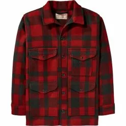 Filson Men's Casual Jackets Mackinaw Cruiser Alaska Fit Jacket Men's -Filson Shop RED 2