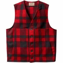Filson Men's Vests Mackinaw Wool Vest Men's -Filson Shop RED