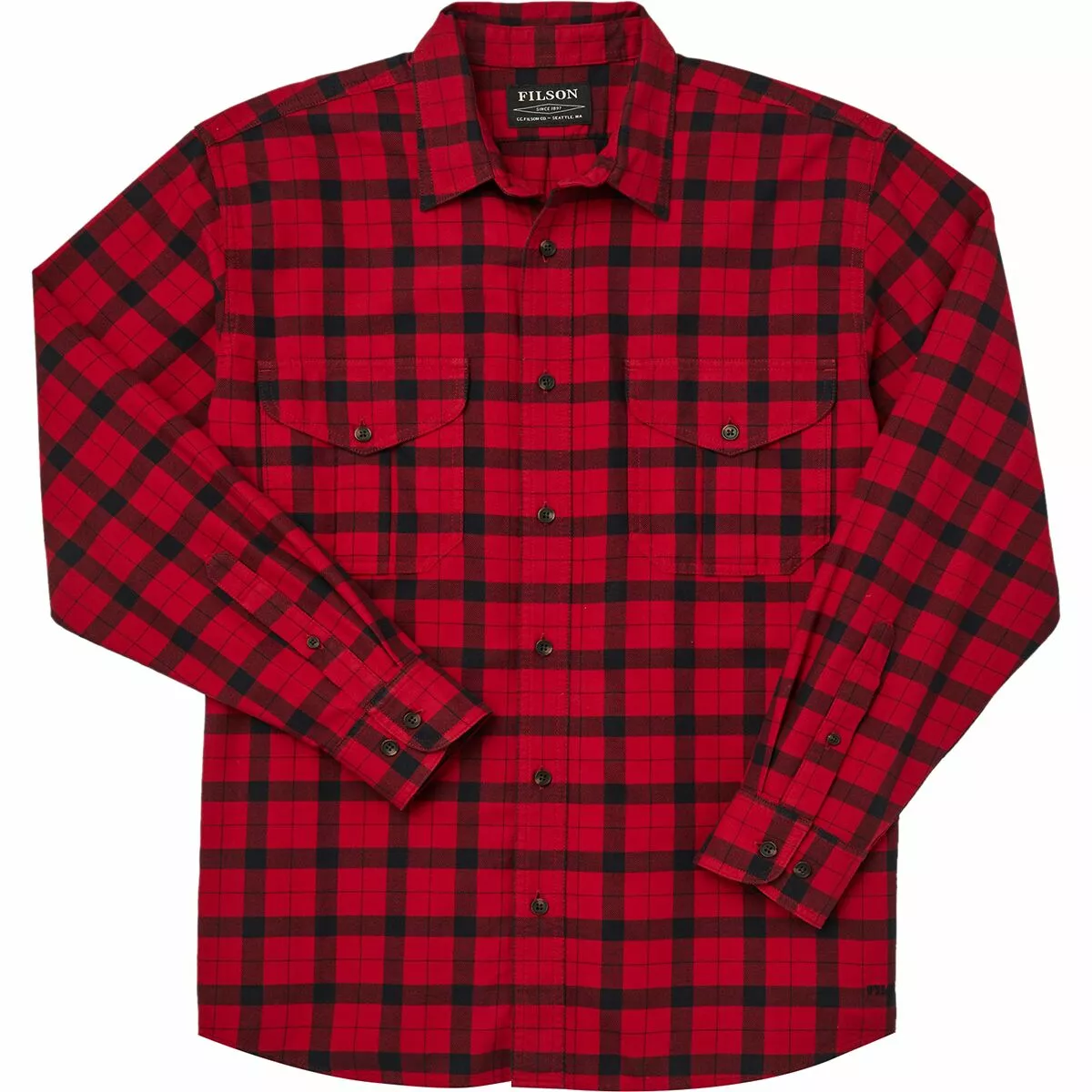 Filson Men's Button-Down Long-Sleeve Shirts Lightweight Alaskan Guide Shirt Men's 18 Filson Men's Button-Down Long-Sleeve Shirts Lightweight Alaskan Guide Shirt Men's - Image 18