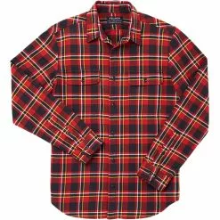 Filson Men's Flannel Shirts Vintage Flannel Work Shirt Men's -Filson Shop REDBLAGOL