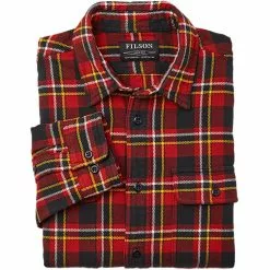 Filson Men's Flannel Shirts Vintage Flannel Work Shirt Men's -Filson Shop REDBLAGOL D2