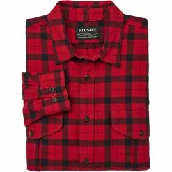 Filson Men's Button-Down Long-Sleeve Shirts Lightweight Alaskan Guide Shirt Men's 46 Filson Men's Button-Down Long-Sleeve Shirts Lightweight Alaskan Guide Shirt Men's -Filson Shop REDBLA D2