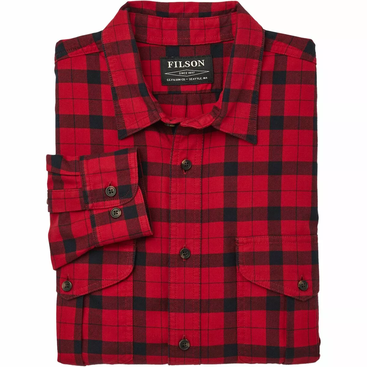 Filson Men's Button-Down Long-Sleeve Shirts Lightweight Alaskan Guide Shirt Men's 22 Filson Men's Button-Down Long-Sleeve Shirts Lightweight Alaskan Guide Shirt Men's - Image 22