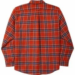 Filson Men's Button-Down Long-Sleeve Shirts Northwest Wool Shirt Men's -Filson Shop REDWHIBLU D1