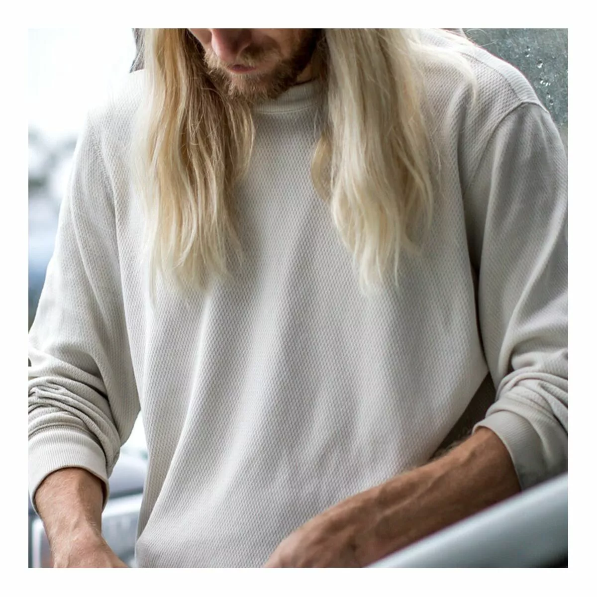 Filson Men's Baselayer Tops Waffle Knit Thermal Crewneck Top Men's 7 Filson Men's Baselayer Tops Waffle Knit Thermal Crewneck Top Men's - Image 7