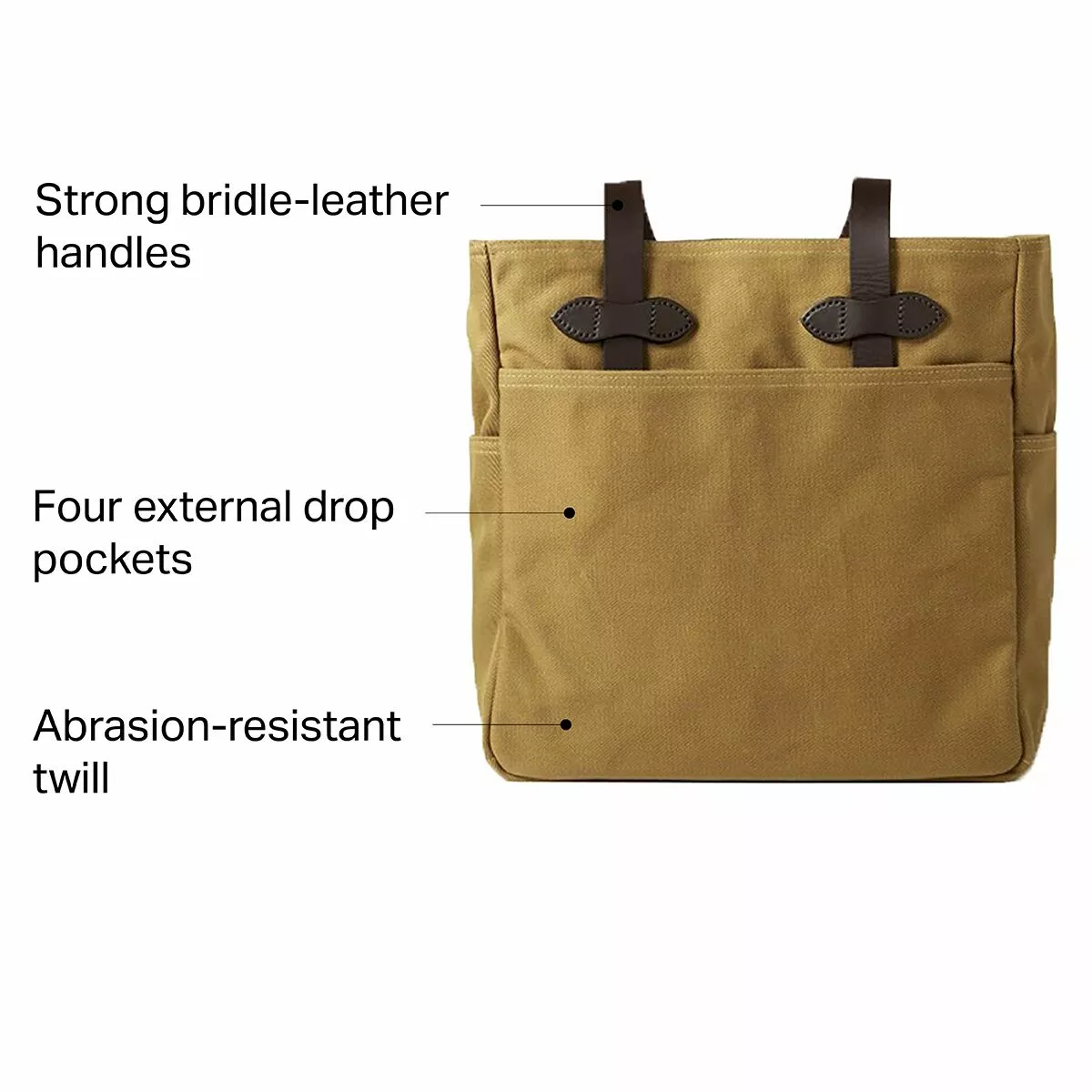 Filson Beach Bags & Totes Open Tote Bag Women's 2 Filson Beach Bags & Totes Open Tote Bag Women's - Image 2