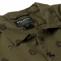 Filson Men's Button-Down Short-Sleeve Shirts Smokey Bear Camp Shirt Men's -Filson Shop TWI D1