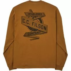 Filson Men's Long-Sleeve T-Shirts Pioneer Long Sleeve Graphic T Shirt Men's -Filson Shop WHCCFIBA D1
